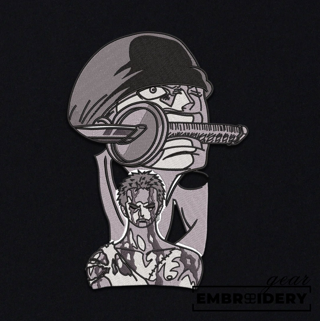 Roronoa Zoro One Piece Embroidered Design Personalized Embroidered T Shirt Sweatshirt Hoodie Clothing OP0171