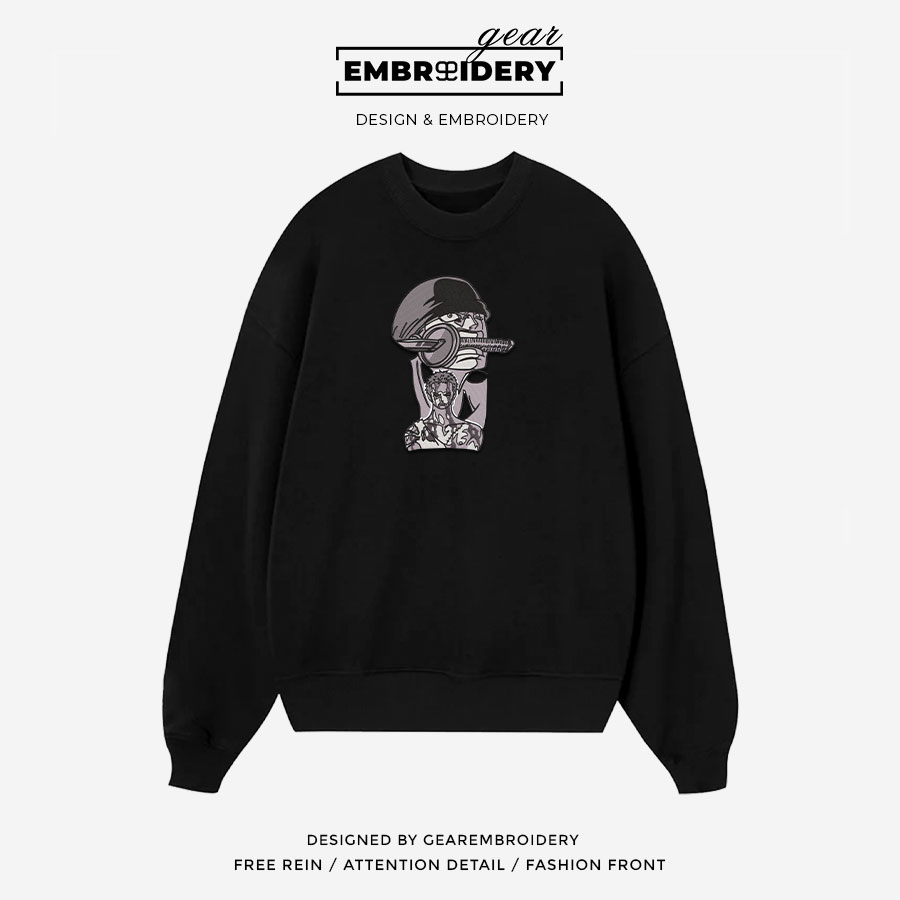 Roronoa Zoro One Piece Embroidered Design Personalized Embroidered T Shirt Sweatshirt Hoodie Clothing OP0171