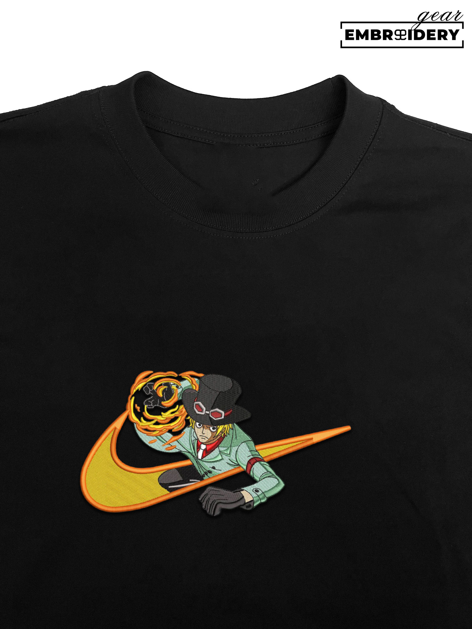 Sabo swoosh nike One Piece Anime Embroidered Design Personalized Embroidered T Shirt Sweatshirt Hoodie Clothing OP0173