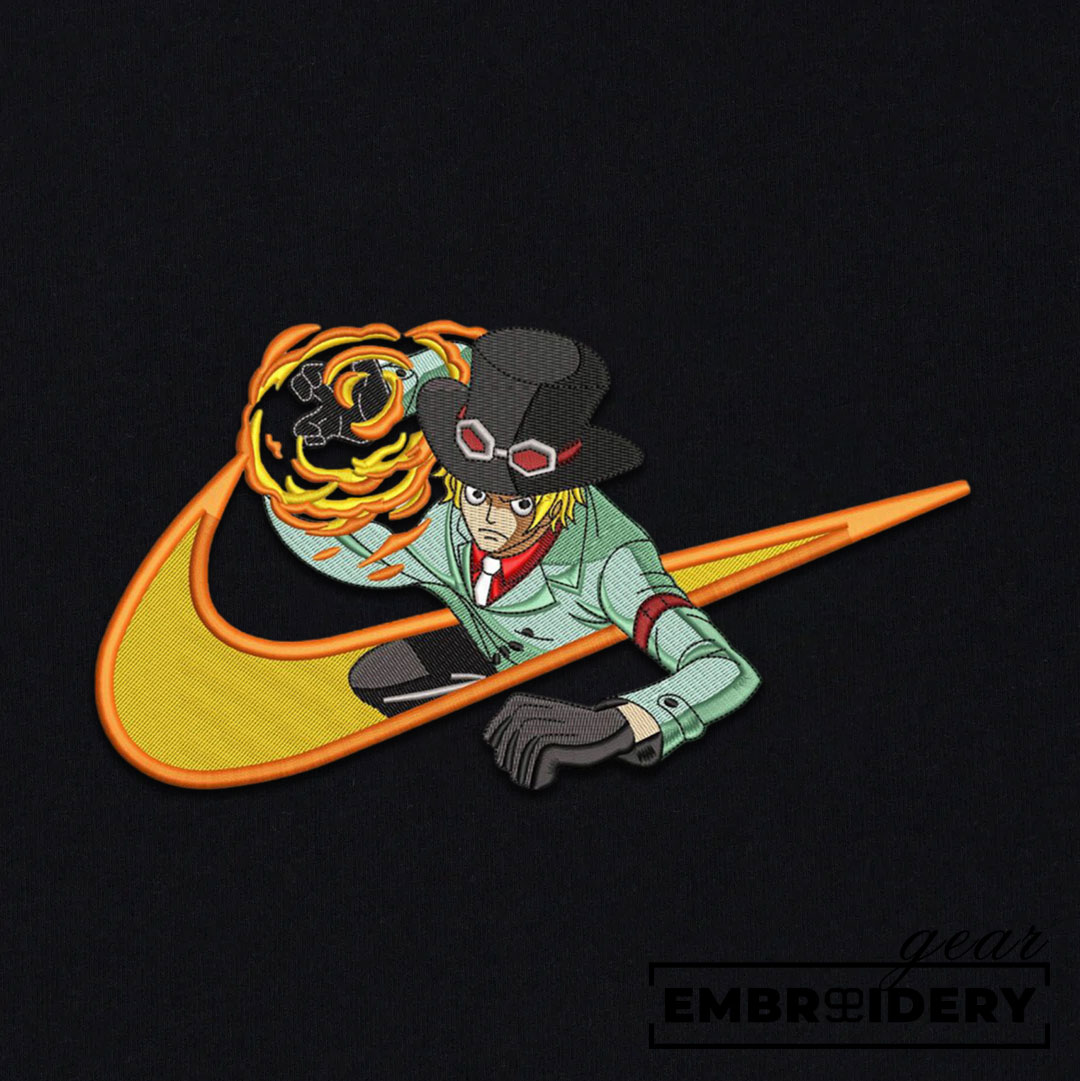 Sabo swoosh nike One Piece Anime Embroidered Design Personalized Embroidered T Shirt Sweatshirt Hoodie Clothing OP0173