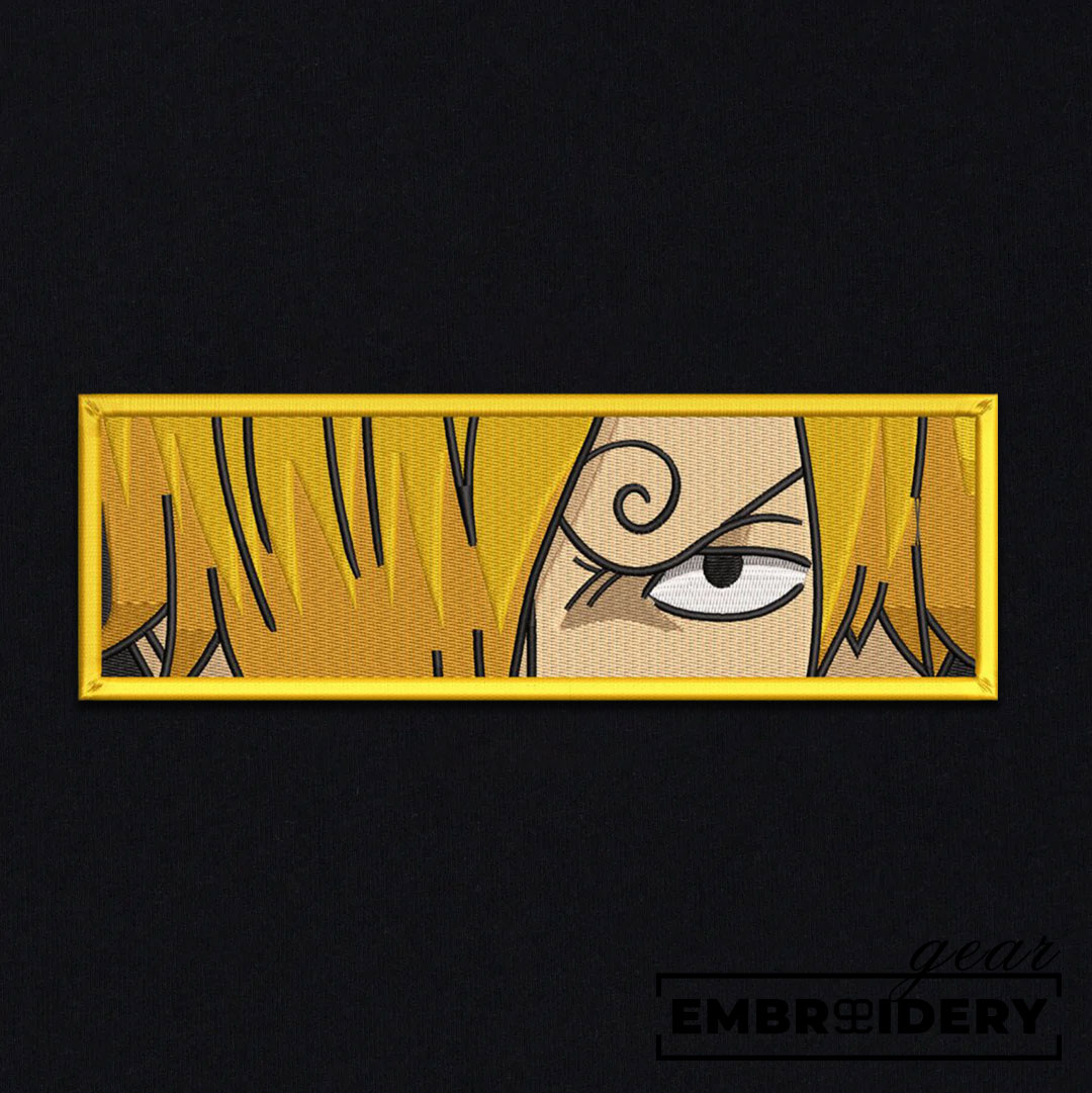 Sanji eyes One Piece Embroidered Design Personalized Embroidered T Shirt Sweatshirt Hoodie Clothing OP0175