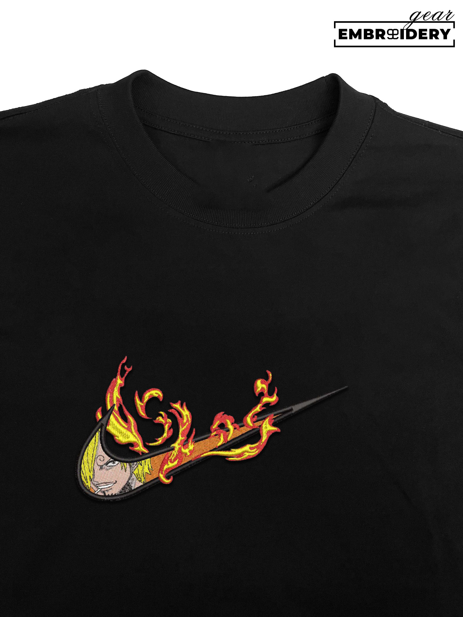 Sanji swoosh nike One Piece Anime Embroidered Design Personalized Embroidered T Shirt Sweatshirt Hoodie Clothing OP0180