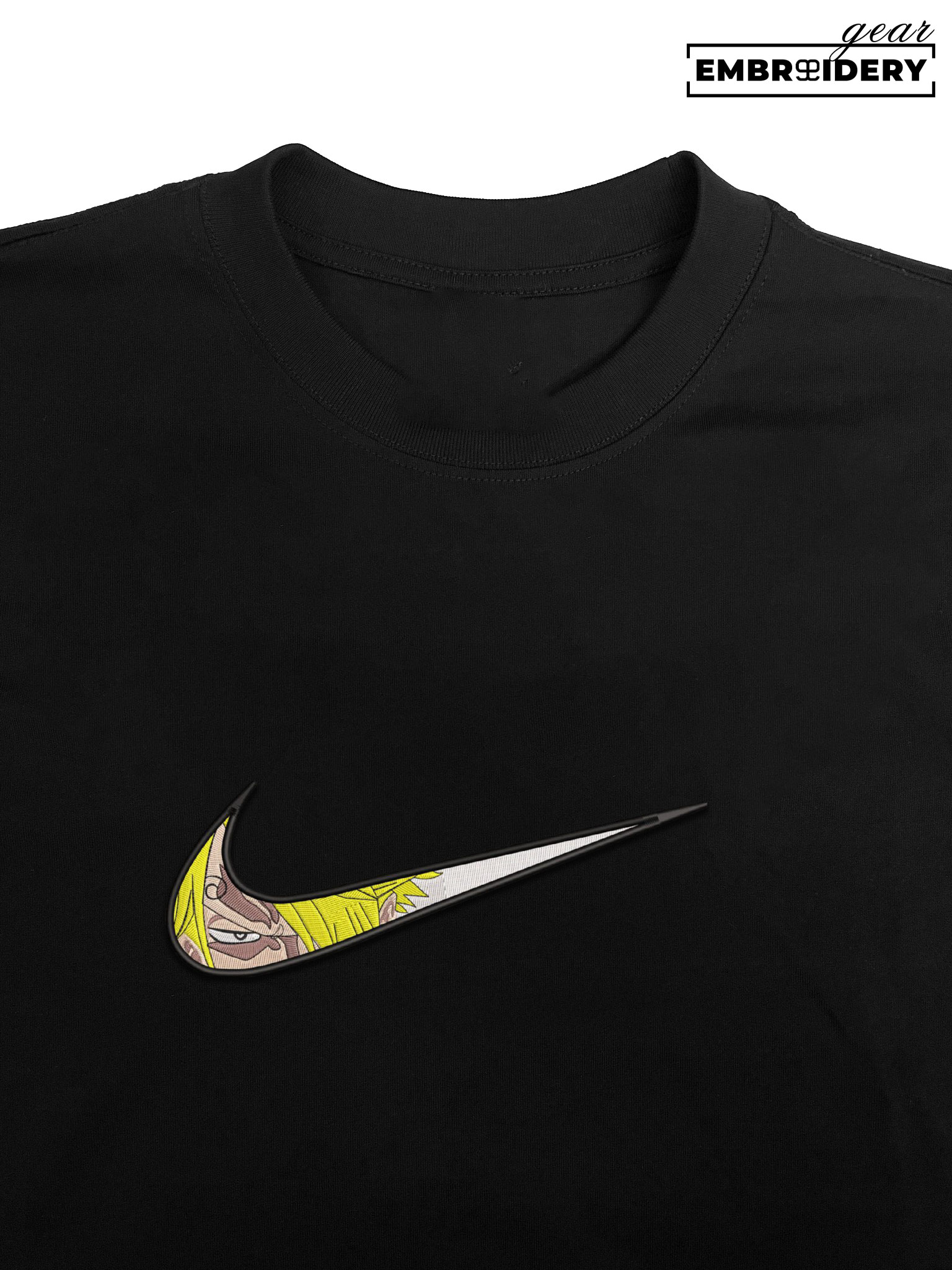Sanji swoosh nike One Piece Anime Embroidered Design Personalized Embroidered T Shirt Sweatshirt Hoodie Clothing OP0183