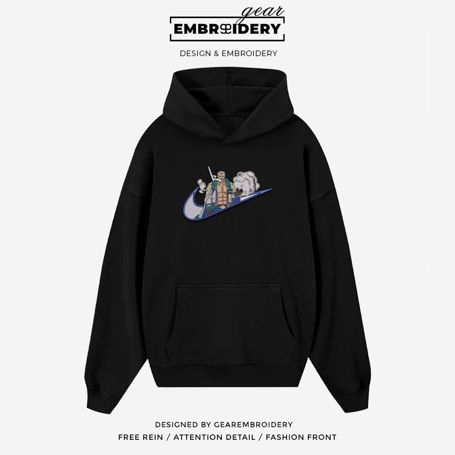 Smoker swoosh nike One Piece Anime Embroidered Design Personalized Embroidered T Shirt Sweatshirt Hoodie Clothing OP0196