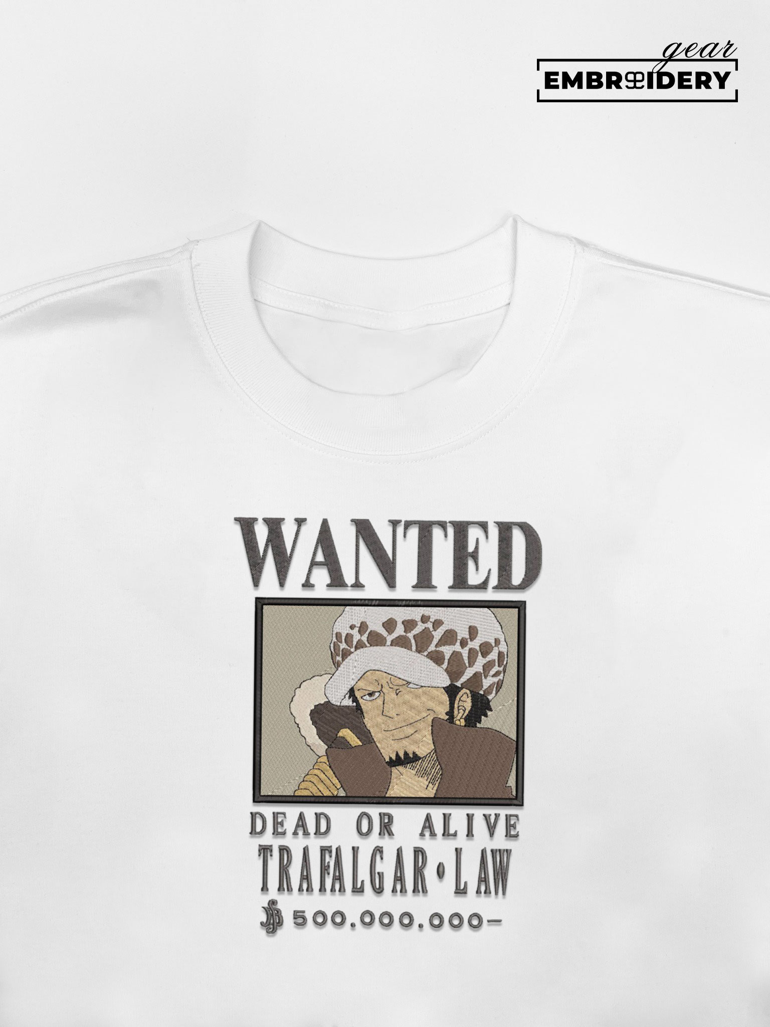 Trafalgar law poster One Piece Embroidered Design Personalized Embroidered T Shirt Sweatshirt Hoodie Clothing OP0208