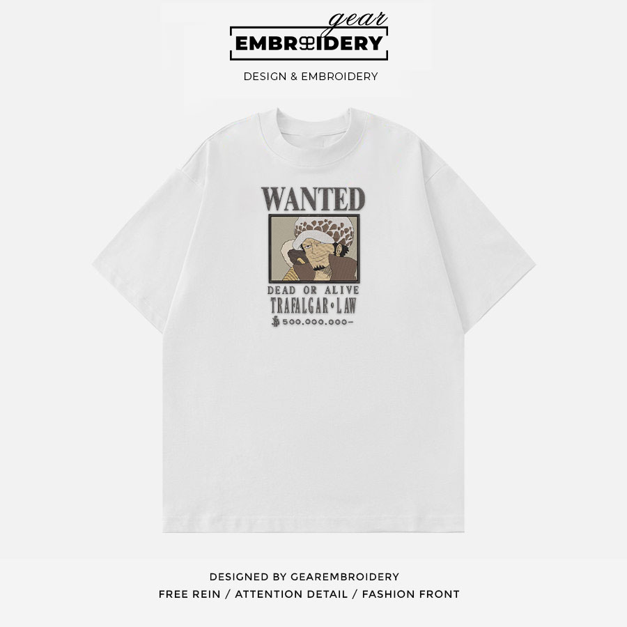 Trafalgar law poster One Piece Embroidered Design Personalized Embroidered T Shirt Sweatshirt Hoodie Clothing OP0208