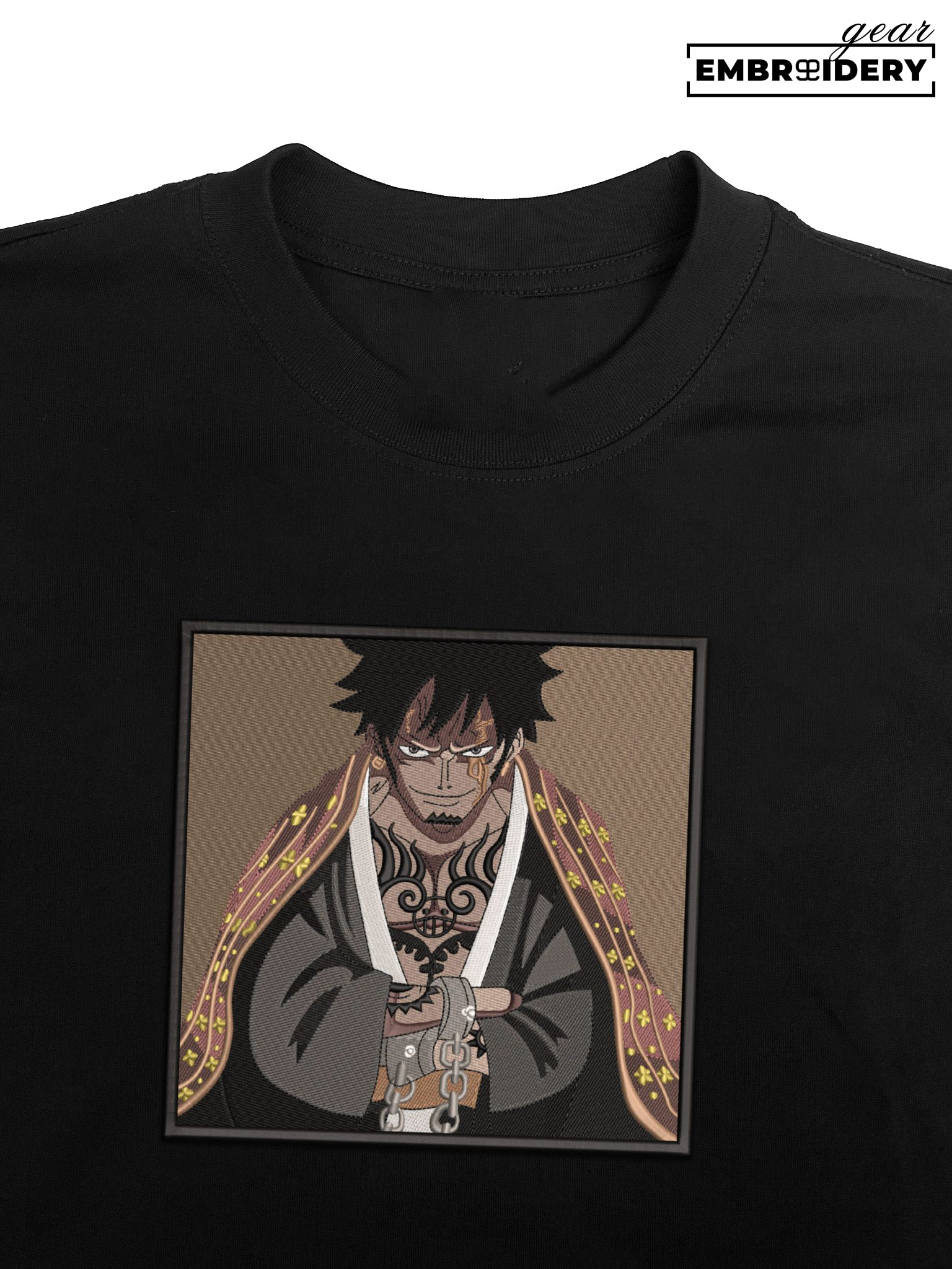 Trafalger law One Piece Embroidered Design Personalized Embroidered T Shirt Sweatshirt Hoodie Clothing OP0210