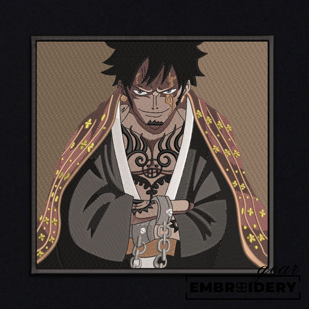 Trafalger law One Piece Embroidered Design Personalized Embroidered T Shirt Sweatshirt Hoodie Clothing OP0210