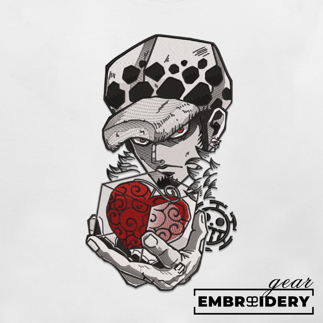 Trafalger law One Piece Embroidered Design Personalized Embroidered T Shirt Sweatshirt Hoodie Clothing OP0211