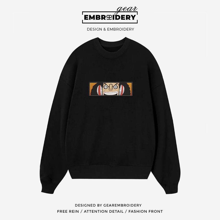 Usopp eyes One Piece Embroidered Design Personalized Embroidered T Shirt Sweatshirt Hoodie Clothing OP0212
