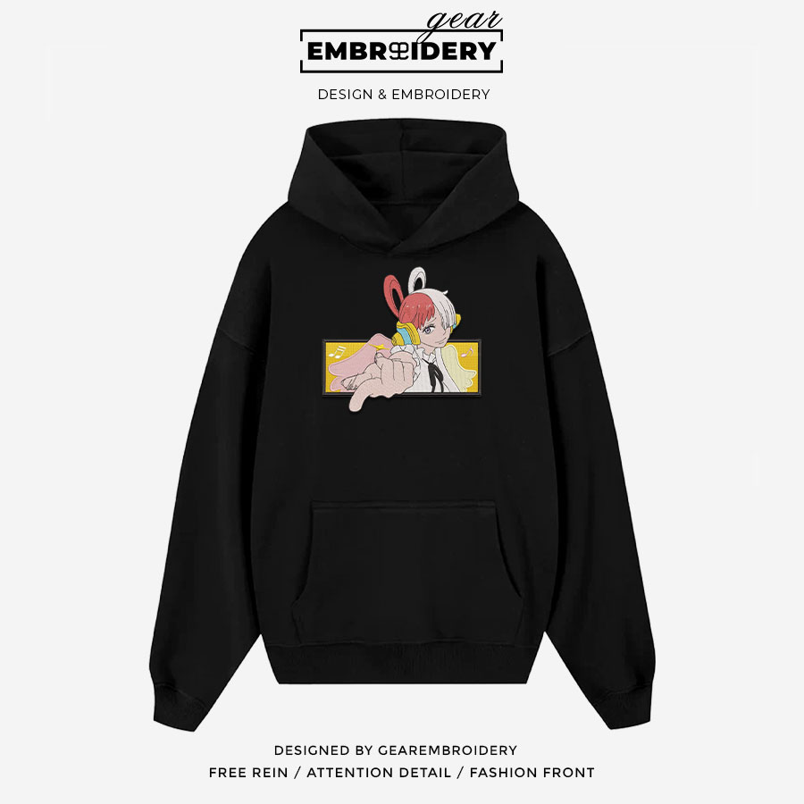 Uta One Piece Embroidered Design Personalized Embroidered T Shirt Sweatshirt Hoodie Clothing OP0214