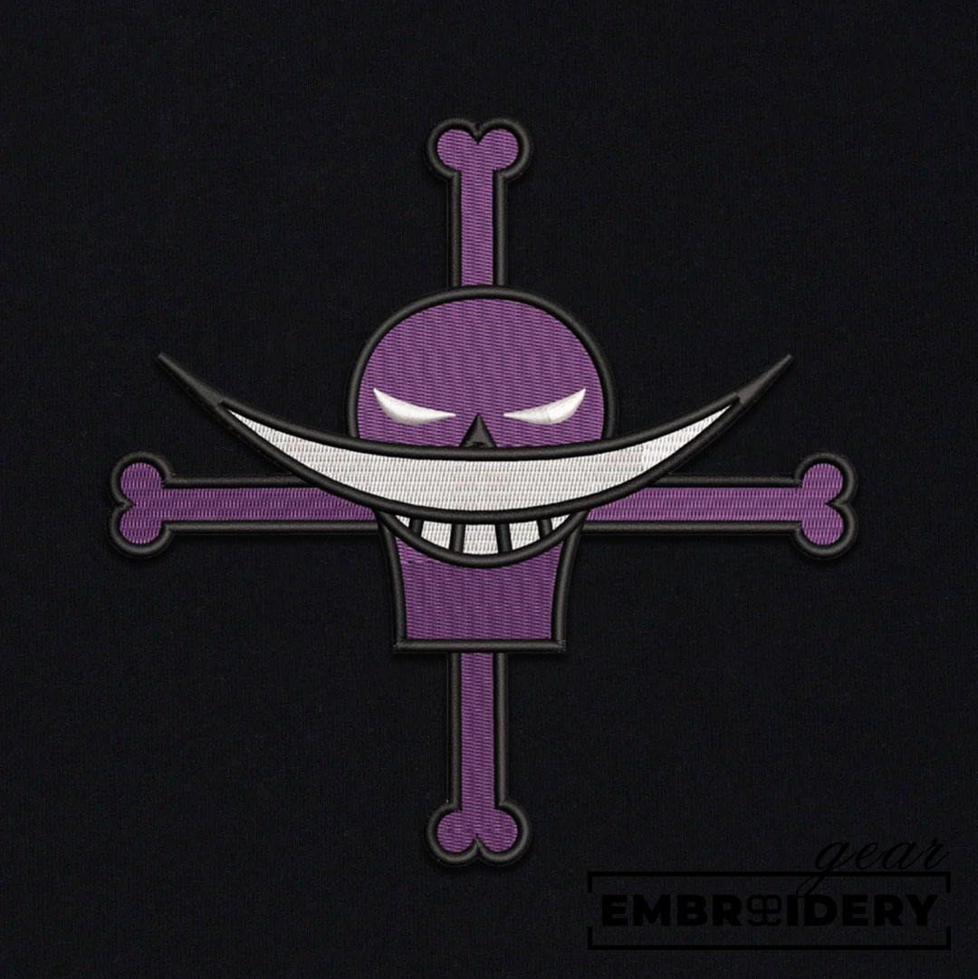 Whitebeard logo One Piece Embroidered Design Personalized Embroidered T Shirt Sweatshirt Hoodie Clothing OP0219