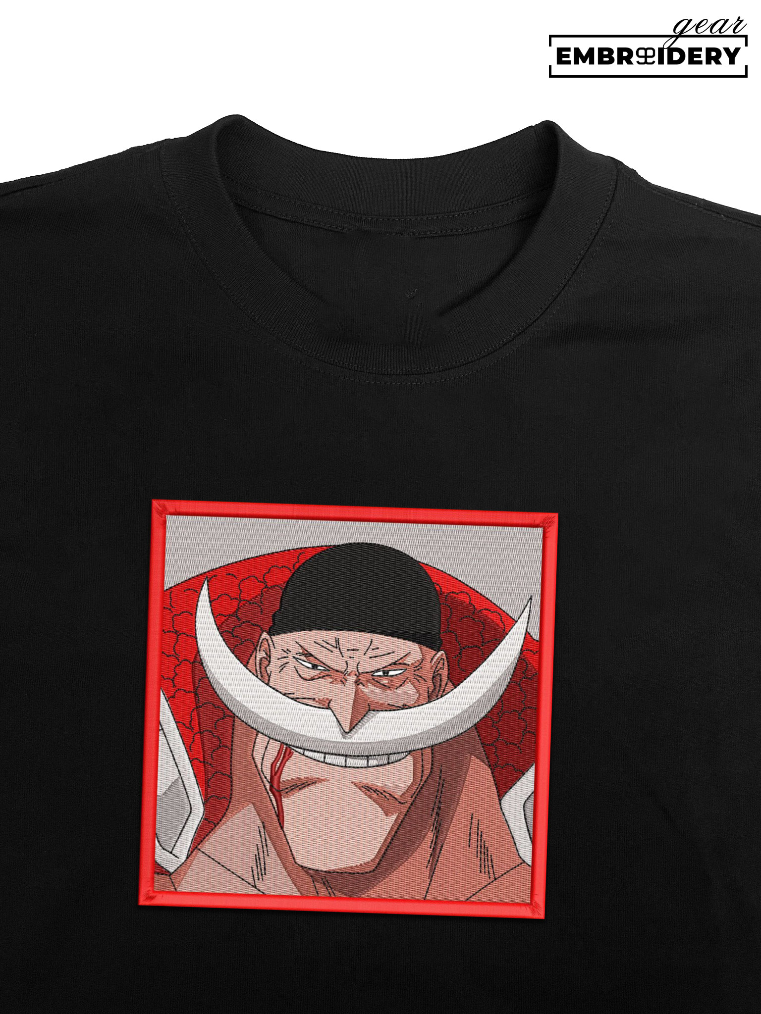 Whitebeard One Piece Embroidered Design Personalized Embroidered T Shirt Sweatshirt Hoodie Clothing OP0216