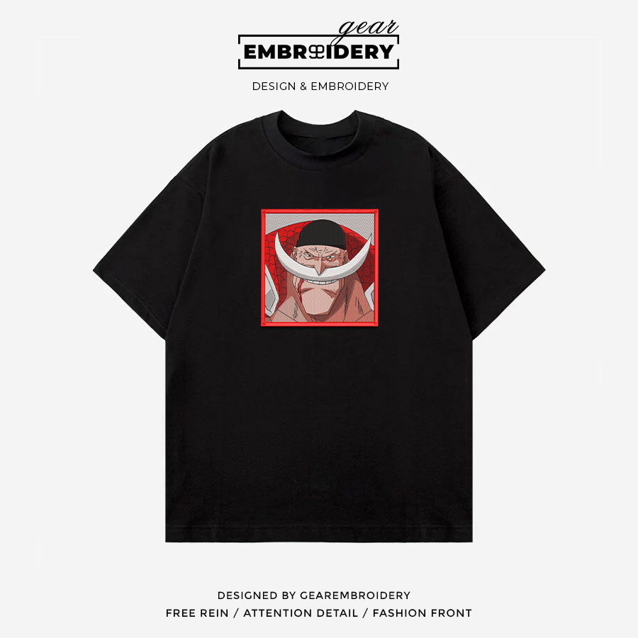 Whitebeard One Piece Embroidered Design Personalized Embroidered T Shirt Sweatshirt Hoodie Clothing OP0216