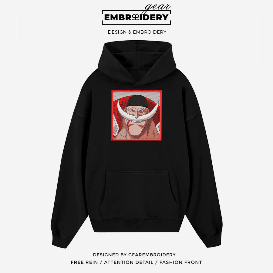 Whitebeard One Piece Embroidered Design Personalized Embroidered T Shirt Sweatshirt Hoodie Clothing OP0216