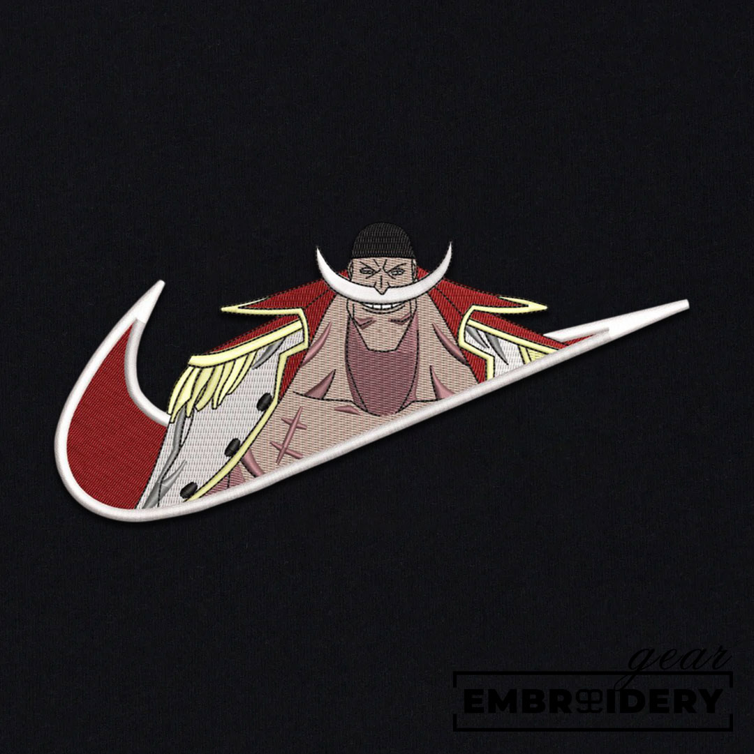 Whitebeard swoosh nike One Piece Anime Embroidered Design Personalized Embroidered T Shirt Sweatshirt Hoodie Clothing OP0222