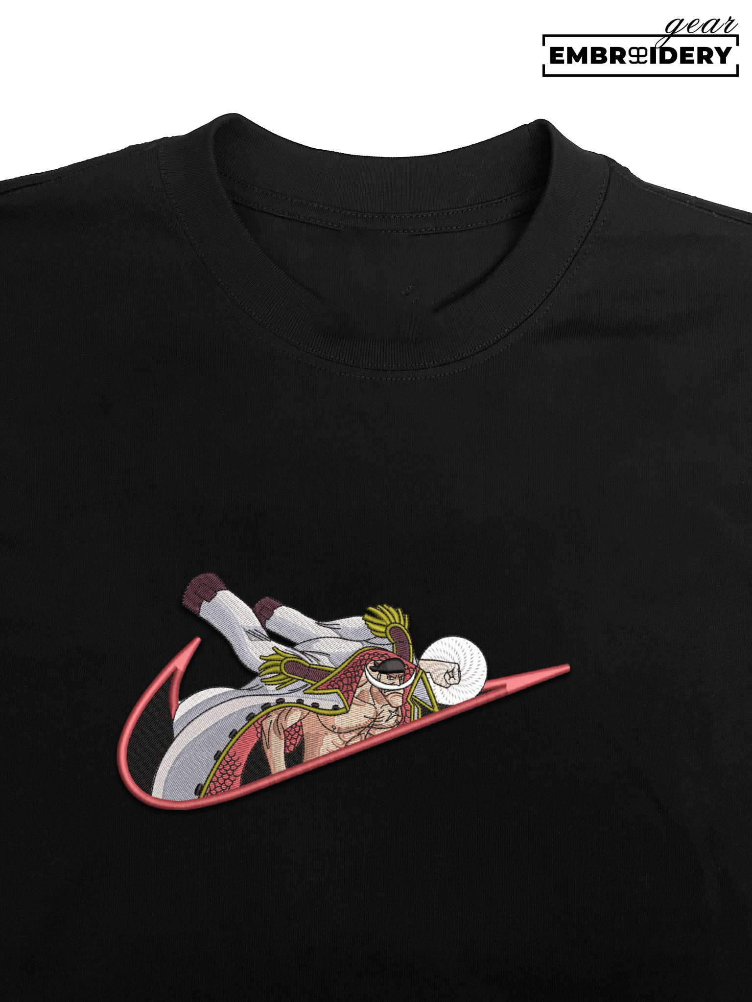 Whitebeard swoosh nike One Piece Anime Embroidered Design Personalized Embroidered T Shirt Sweatshirt Hoodie Clothing OP0223