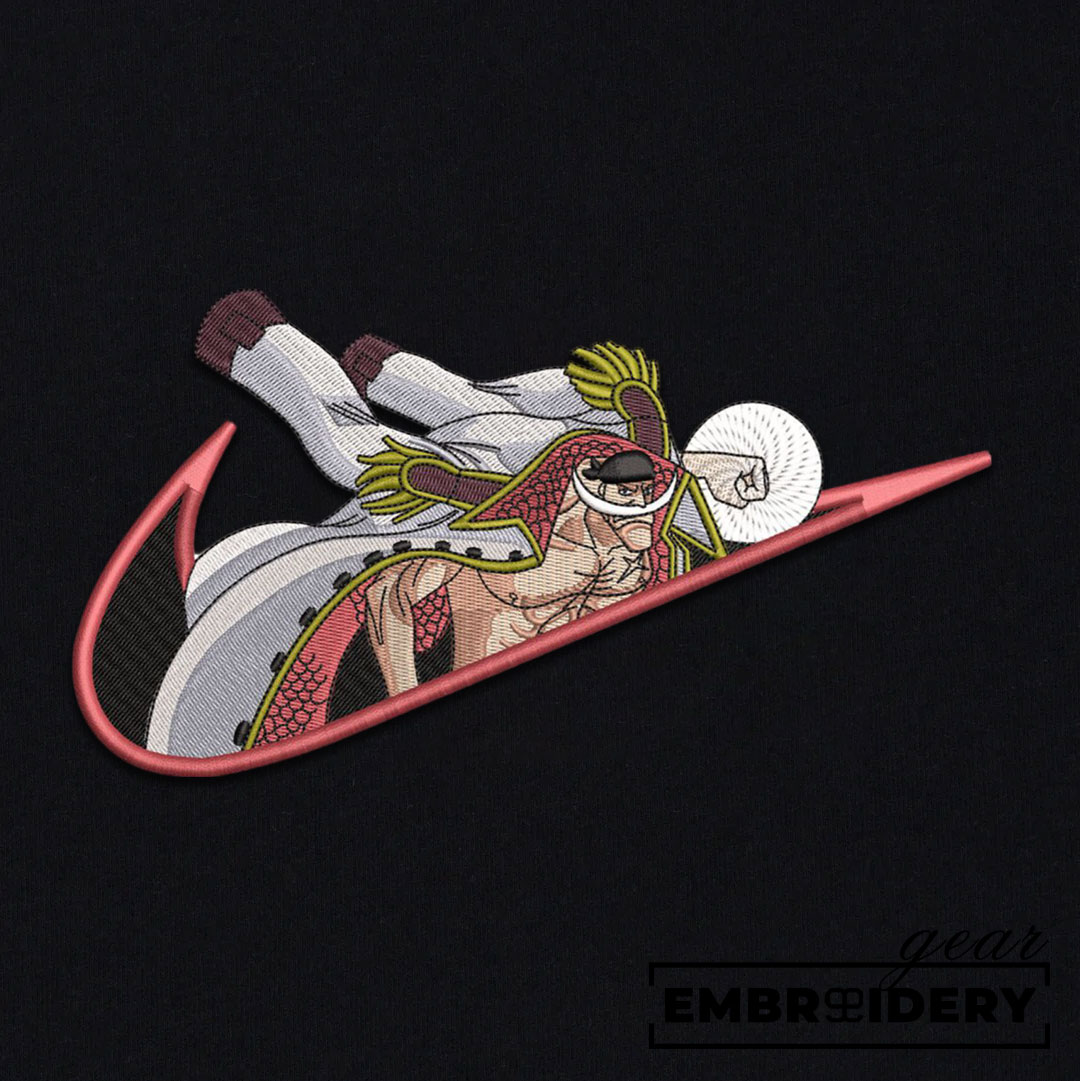 Whitebeard swoosh nike One Piece Anime Embroidered Design Personalized Embroidered T Shirt Sweatshirt Hoodie Clothing OP0223