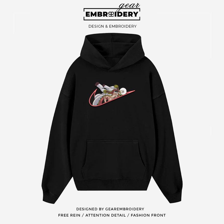 Whitebeard swoosh nike One Piece Anime Embroidered Design Personalized Embroidered T Shirt Sweatshirt Hoodie Clothing OP0223