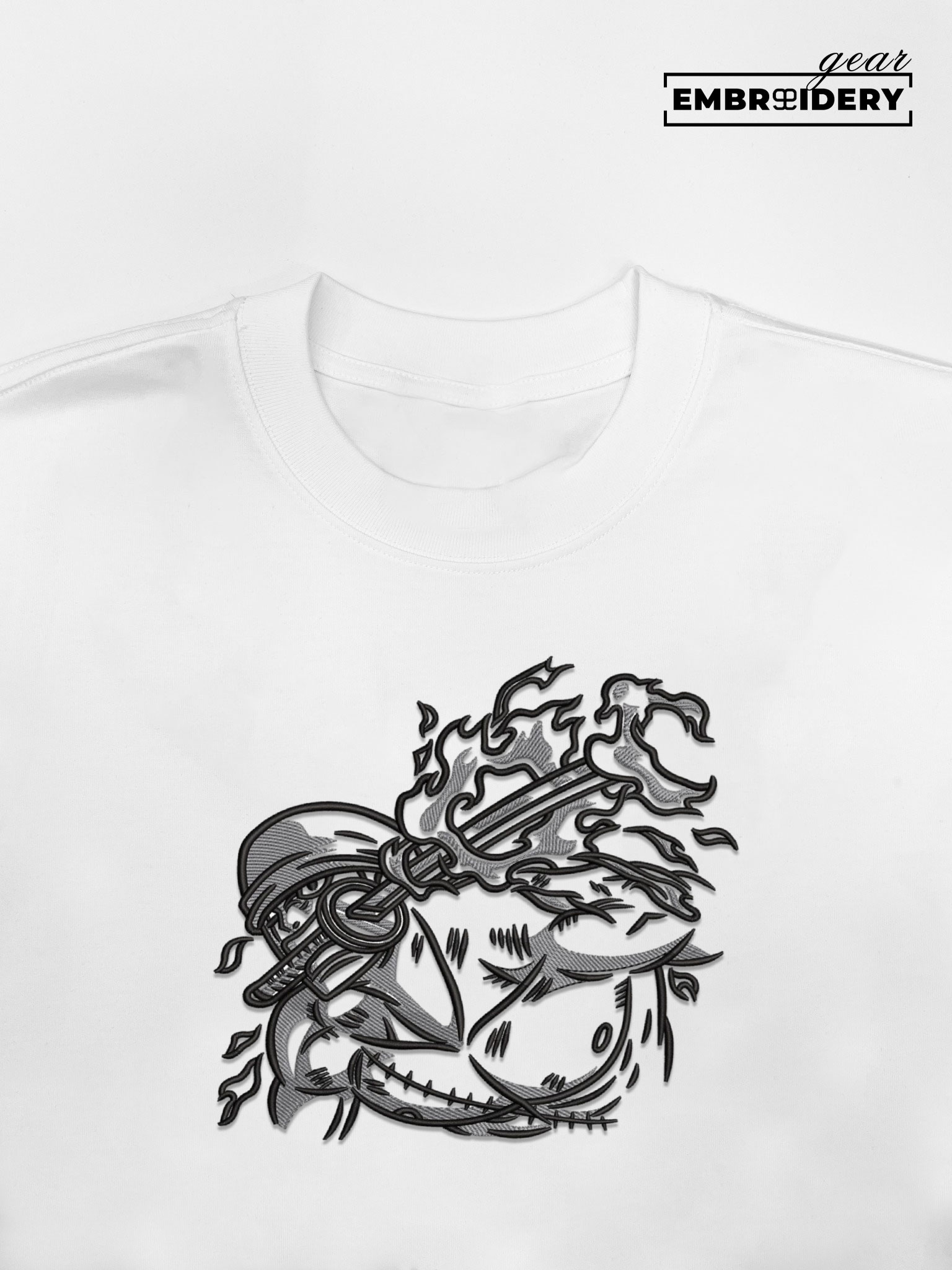 Zoro attack One Piece Embroidered Design Personalized Embroidered T Shirt Sweatshirt Hoodie Clothing OP0230