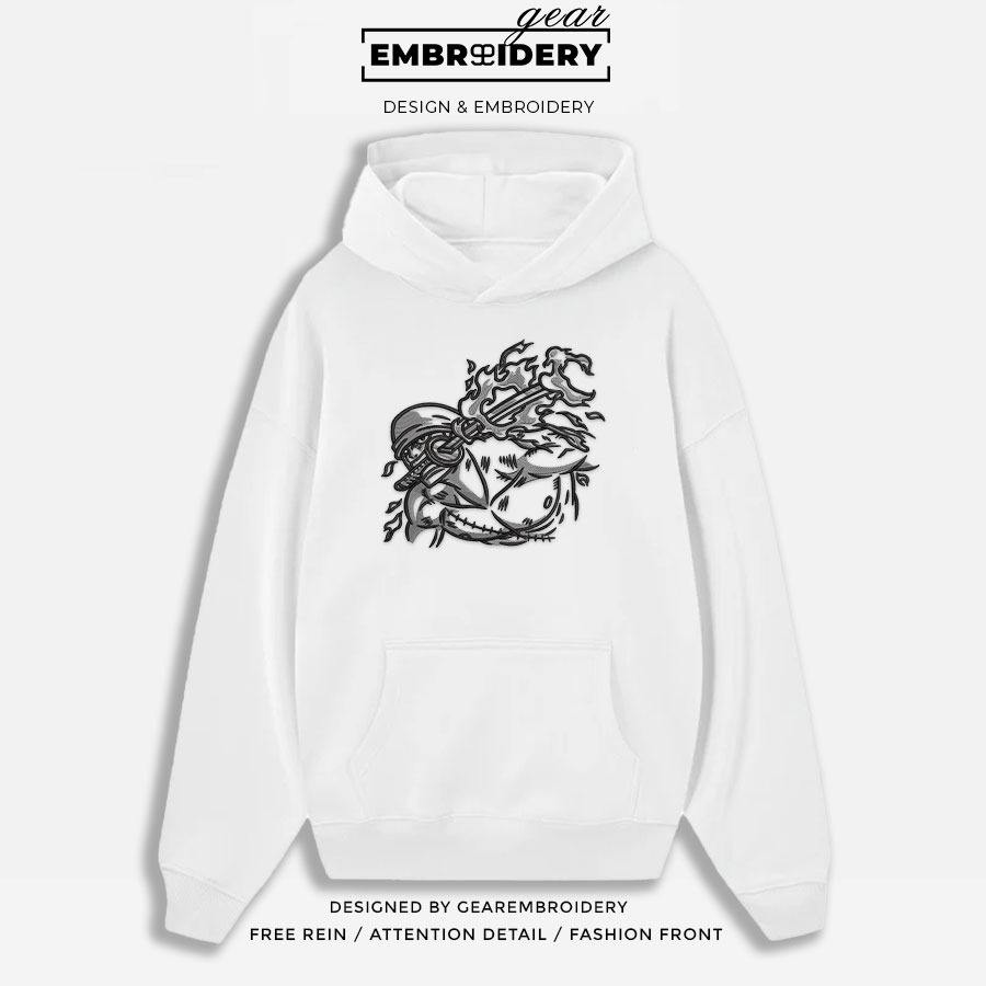 Zoro attack One Piece Embroidered Design Personalized Embroidered T Shirt Sweatshirt Hoodie Clothing OP0230