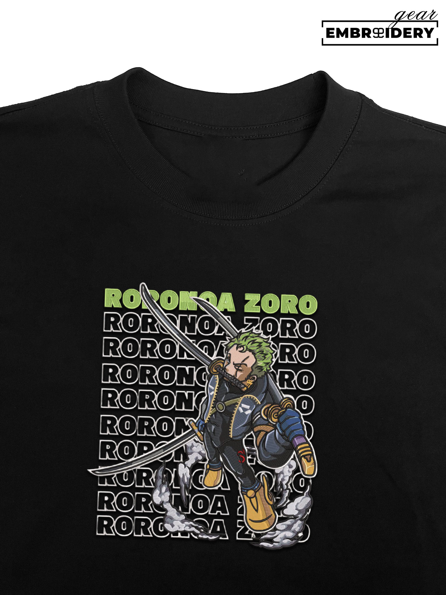 Zoro egghead One Piece Embroidered Design Personalized Embroidered T Shirt Sweatshirt Hoodie Clothing OP0238