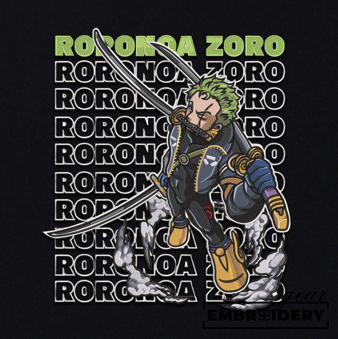 Zoro egghead One Piece Embroidered Design Personalized Embroidered T Shirt Sweatshirt Hoodie Clothing OP0238