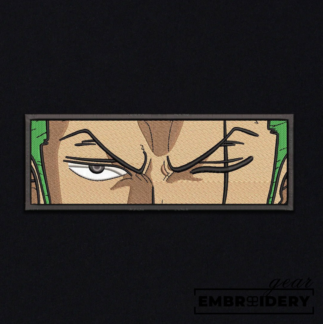 Zoro eyes One Piece Embroidered Design Personalized Embroidered T Shirt Sweatshirt Hoodie Clothing OP0248