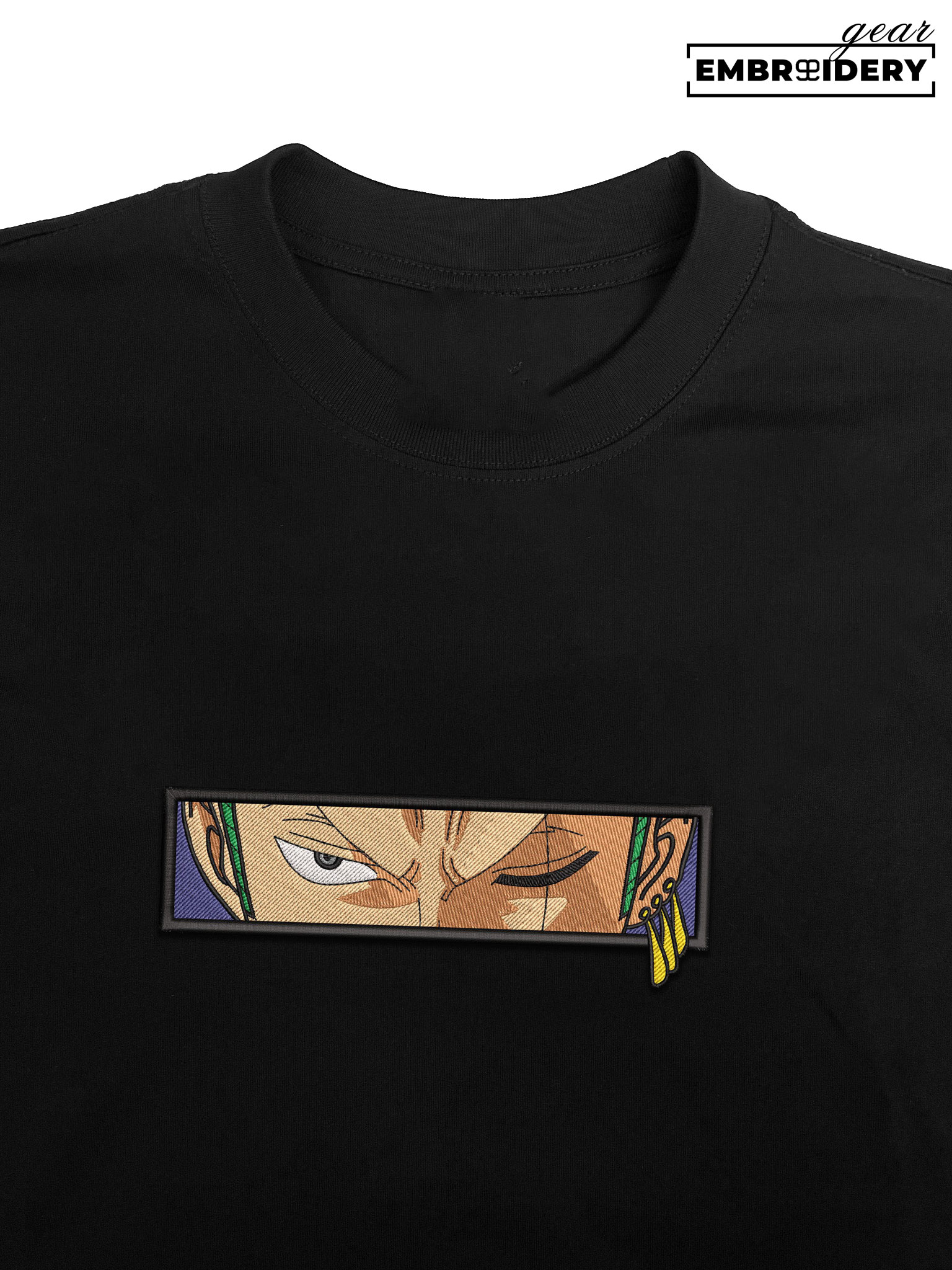 Zoro eyes One Piece Embroidered Design Personalized Embroidered T Shirt Sweatshirt Hoodie Clothing OP0249