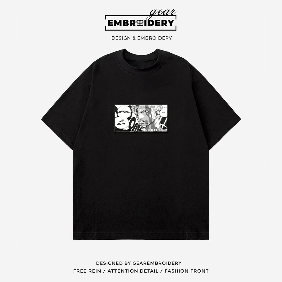 Zoro nothing happened One Piece Embroidered Design Personalized Embroidered T Shirt Sweatshirt Hoodie Clothing OP0253