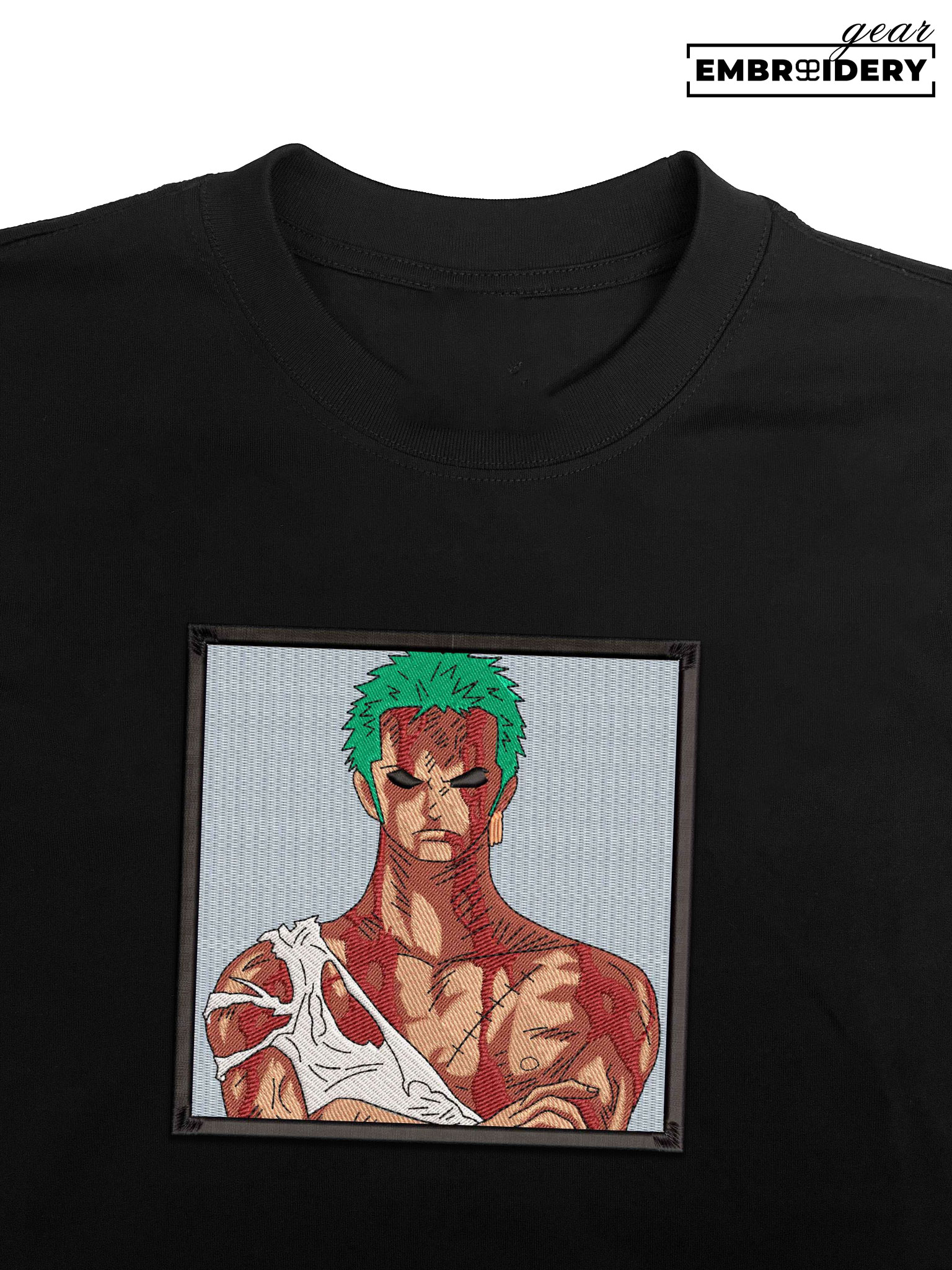 Zoro nothing happened One Piece Embroidered Design Personalized Embroidered T Shirt Sweatshirt Hoodie Clothing OP0254