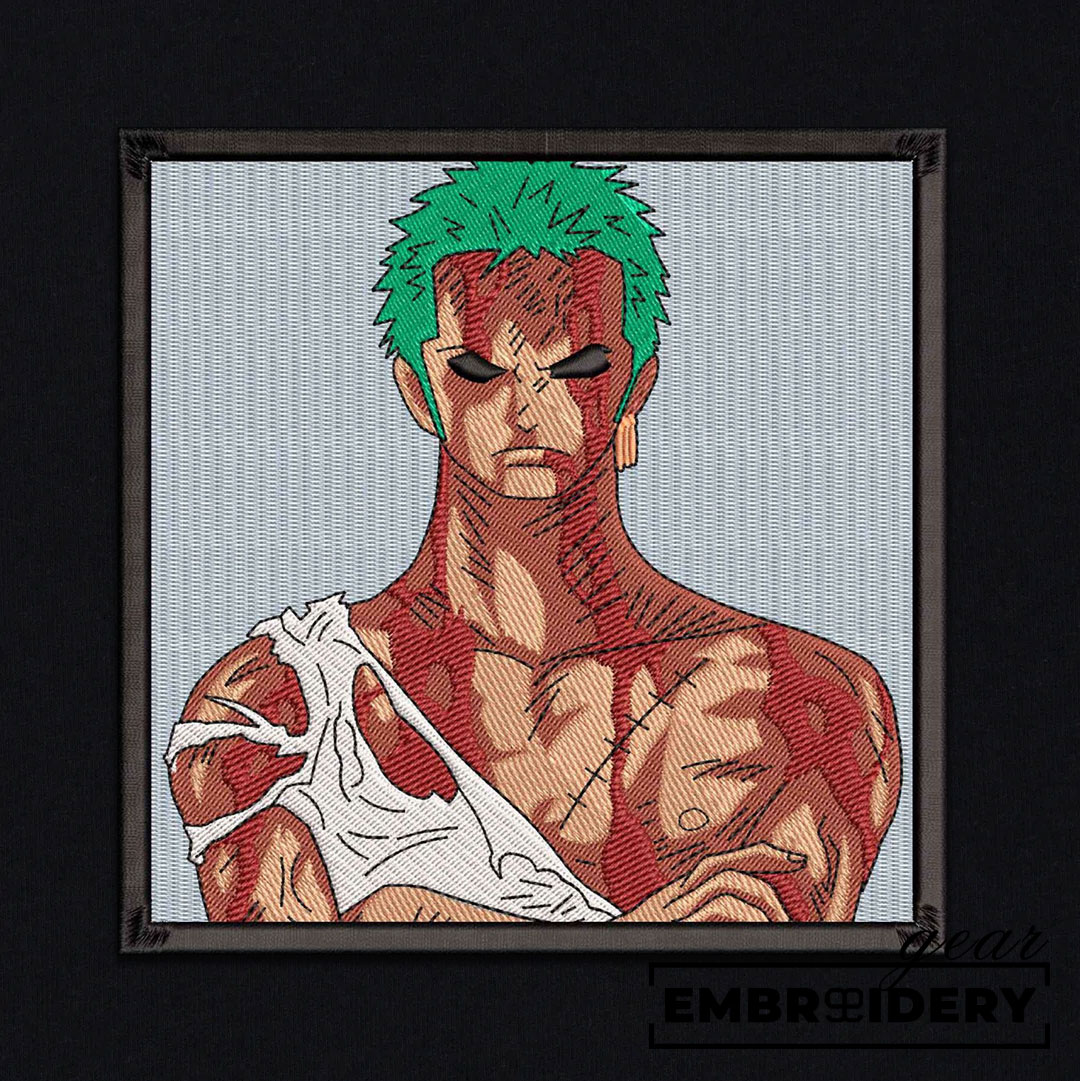 Zoro nothing happened One Piece Embroidered Design Personalized Embroidered T Shirt Sweatshirt Hoodie Clothing OP0254