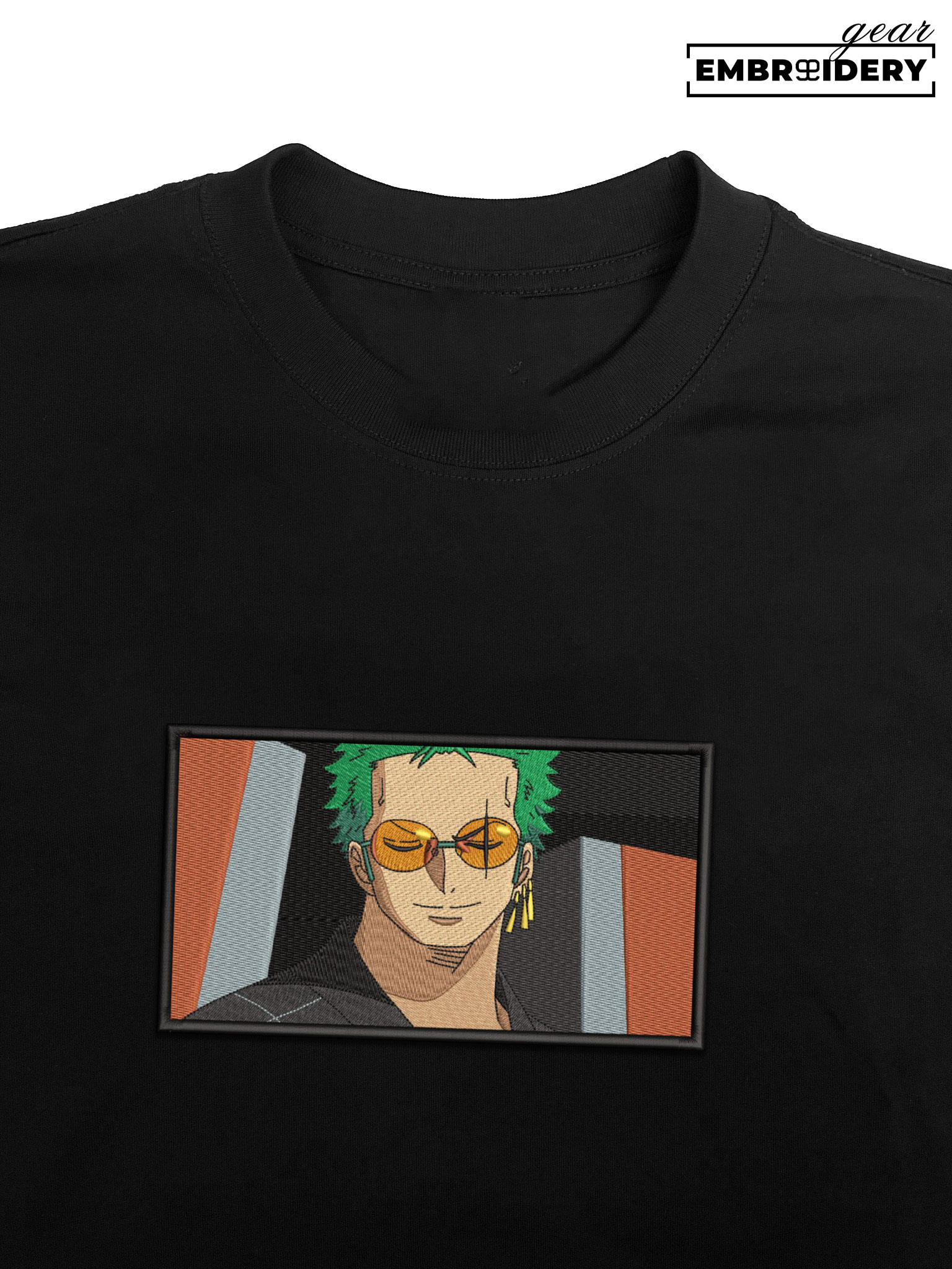 Zoro One Piece Embroidered Design Personalized Embroidered T Shirt Sweatshirt Hoodie Clothing OP0244