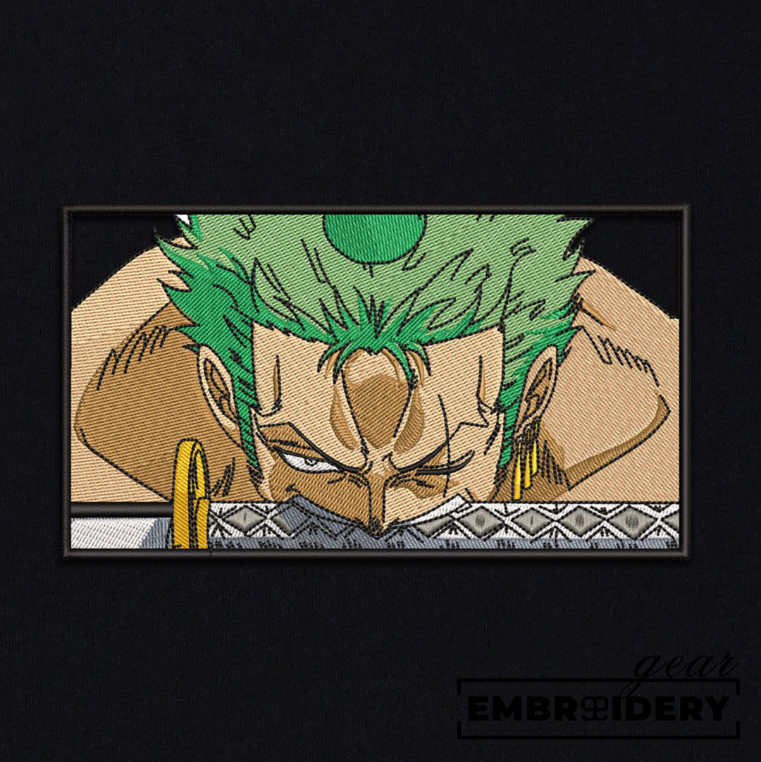 Zoro One Piece Embroidered Design Personalized Embroidered T Shirt Sweatshirt Hoodie Clothing OP0245