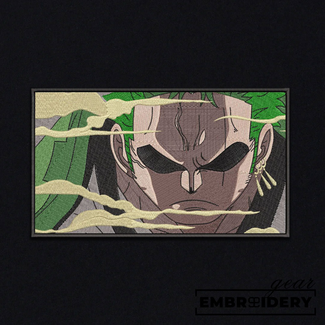 Zoro One Piece Embroidered Design Personalized Embroidered T Shirt Sweatshirt Hoodie Clothing OP0246