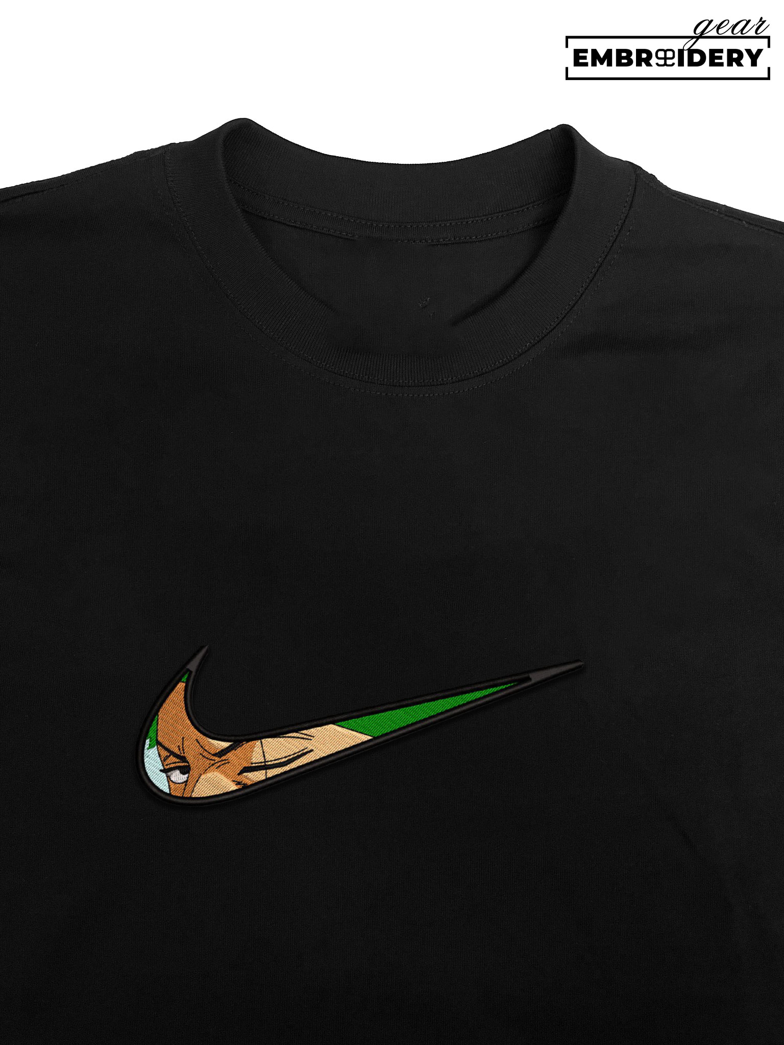 Zoro swoosh nike One Piece Anime Embroidered Design Personalized Embroidered T Shirt Sweatshirt Hoodie Clothing OP0263