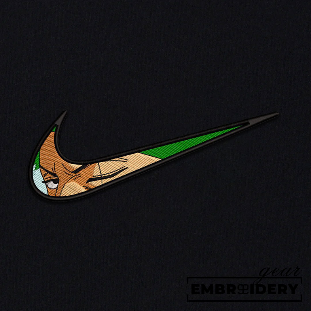 Zoro swoosh nike One Piece Anime Embroidered Design Personalized Embroidered T Shirt Sweatshirt Hoodie Clothing OP0263