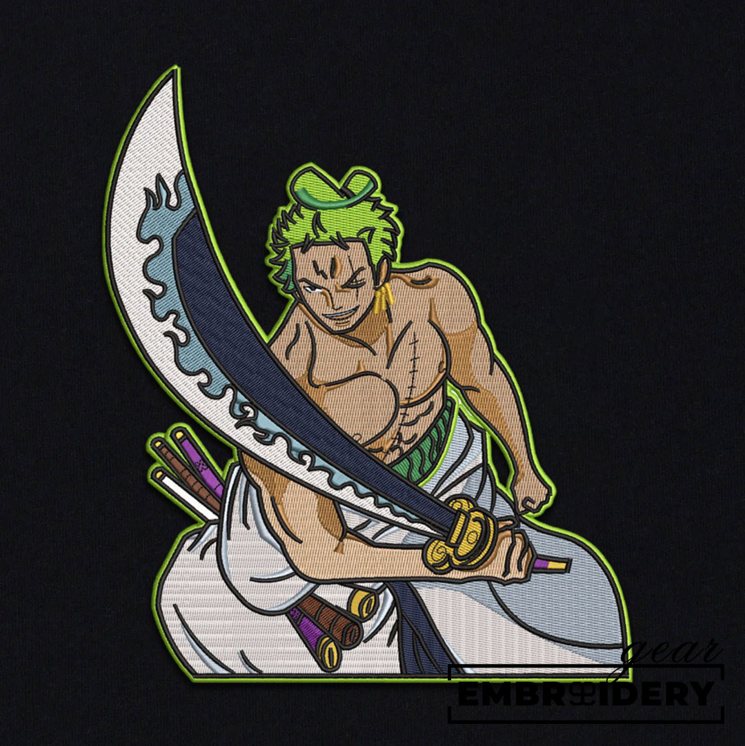 Zoro sword One Piece Embroidered Design Personalized Embroidered T Shirt Sweatshirt Hoodie Clothing OP0268