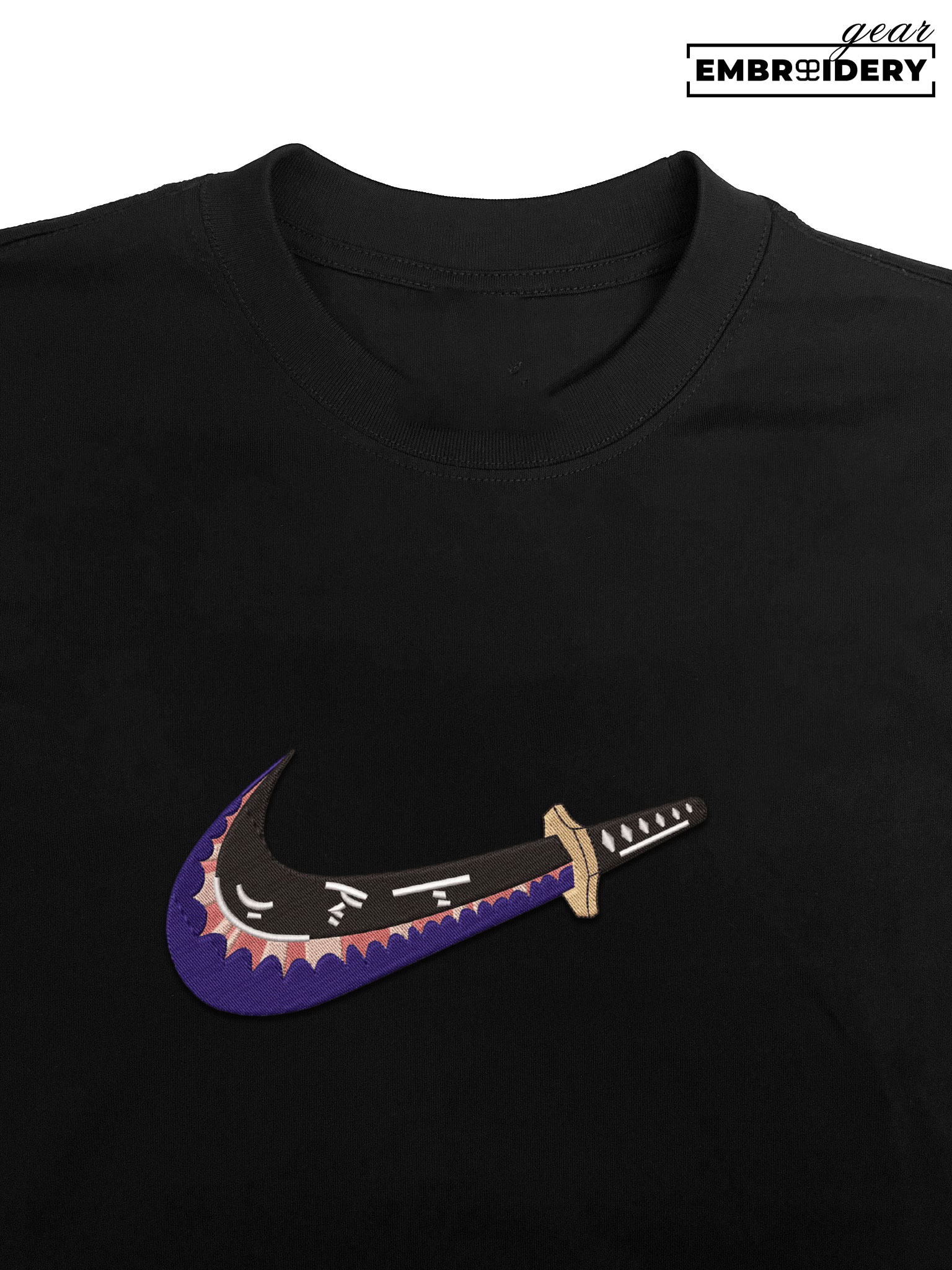 Zoro sword shisui One Piece Embroidered Design Personalized Embroidered T Shirt Sweatshirt Hoodie Clothing OP0269