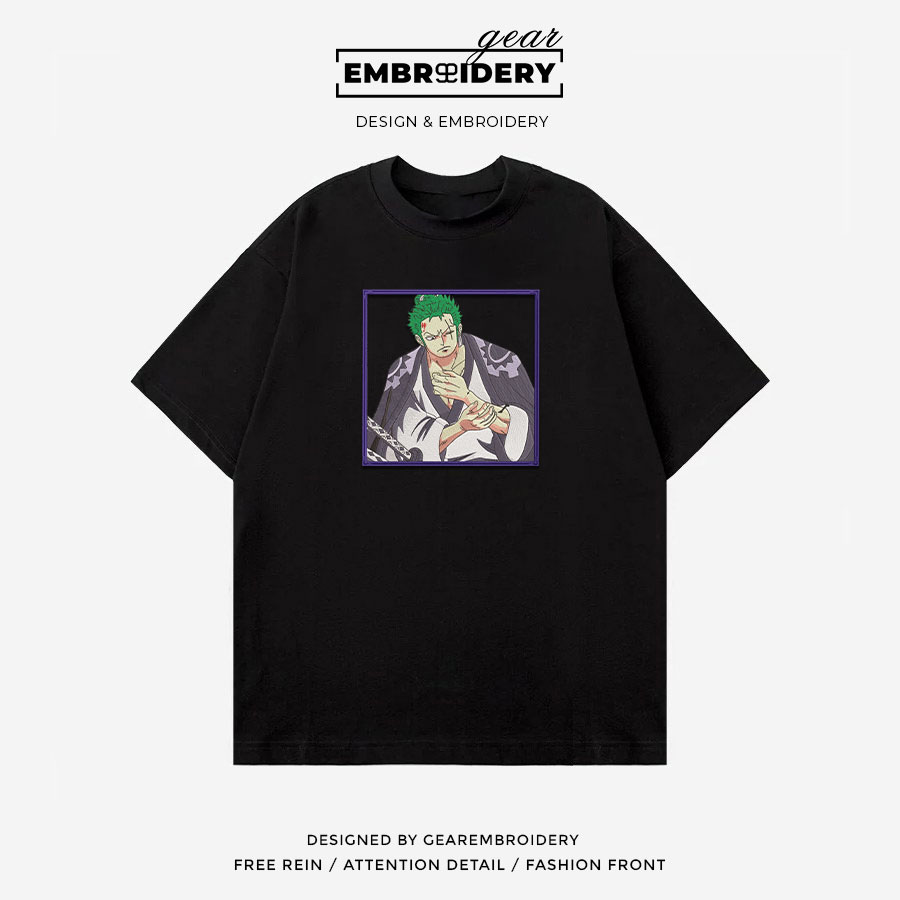 Zoro wano One Piece Embroidered Design Personalized Embroidered T Shirt Sweatshirt Hoodie Clothing OP0273