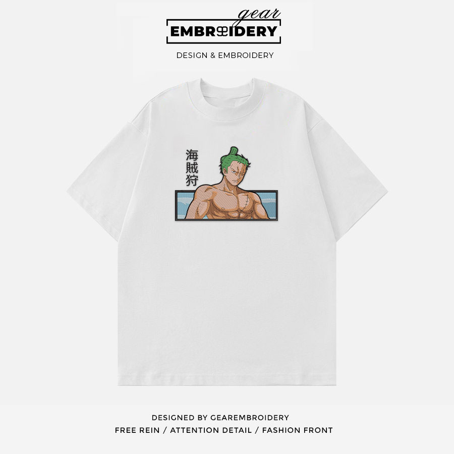 Zoro wano One Piece Embroidered Design Personalized Embroidered T Shirt Sweatshirt Hoodie Clothing OP0274