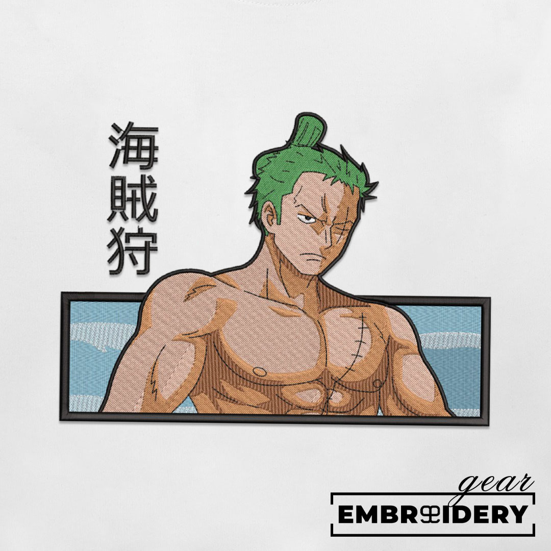 Zoro wano One Piece Embroidered Design Personalized Embroidered T Shirt Sweatshirt Hoodie Clothing OP0274