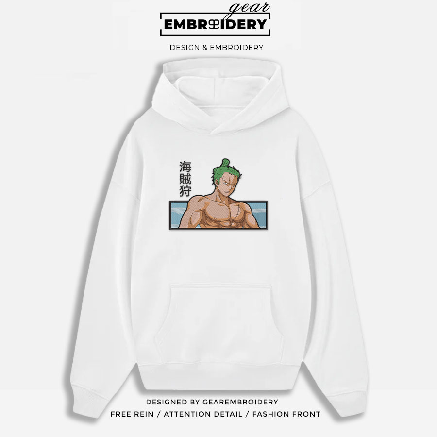 Zoro wano One Piece Embroidered Design Personalized Embroidered T Shirt Sweatshirt Hoodie Clothing OP0274