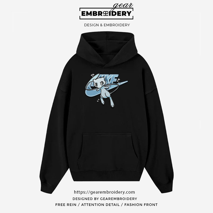 Mew nike nike Pokemon Anime Embroidered Design Personalized Embroidered T Shirt Sweatshirt Hoodie Clothing PKM034