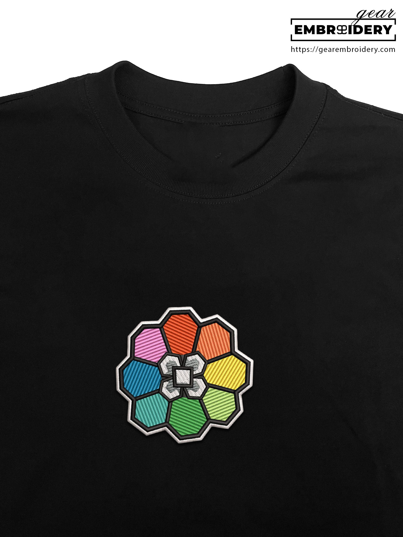 Rainbow badge Pokemon Embroidered Design Personalized Embroidered T Shirt Sweatshirt Hoodie Clothing PKM046