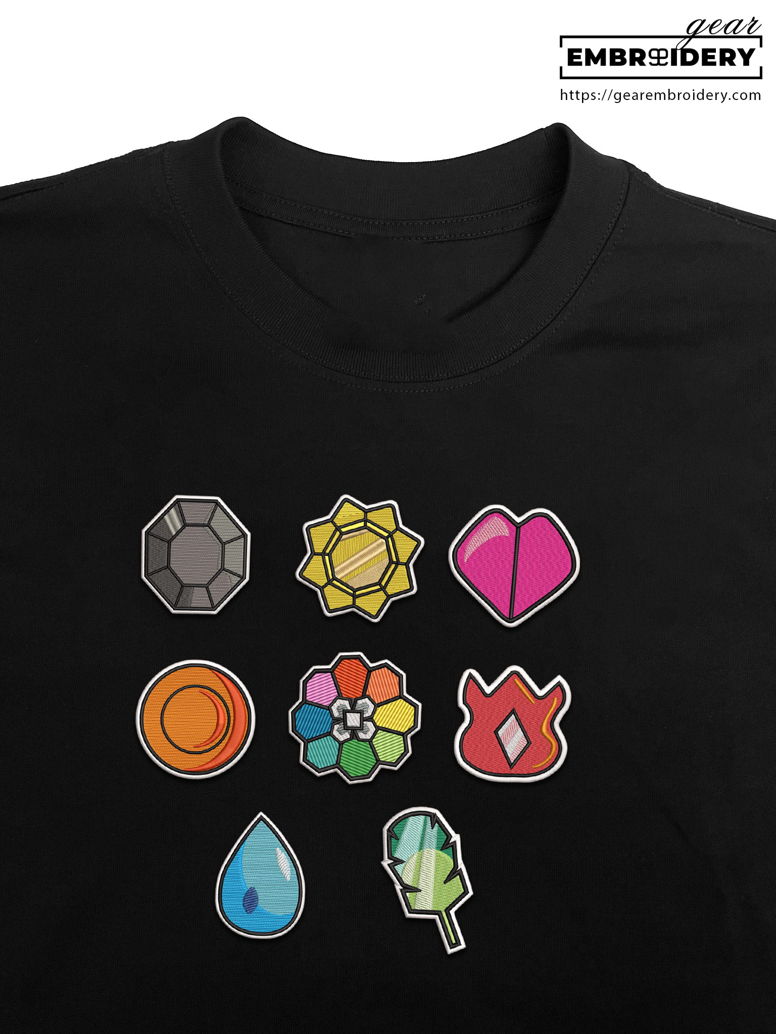 Pokemon badges embroidery design pokemon anime bundle embroidery designs PKM043