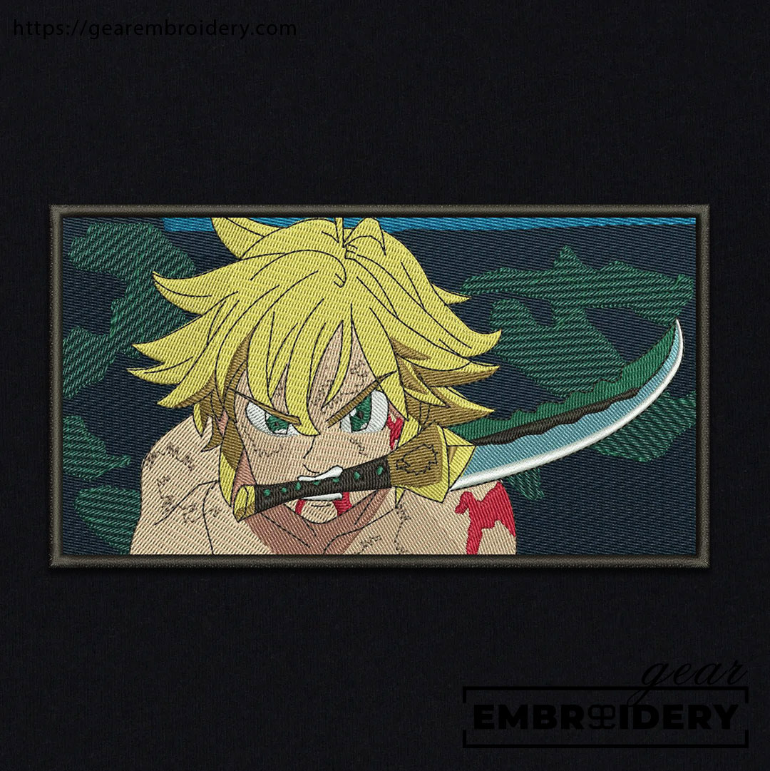 Melodias Seven Deadly Sins Anime Embroidered Design Personalized Embroidered T Shirt Sweatshirt Hoodie Clothing SDS006