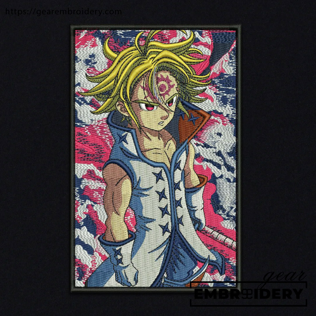 Melodias Seven Deadly Sins Anime Embroidered Design Personalized Embroidered T Shirt Sweatshirt Hoodie Clothing SDS007