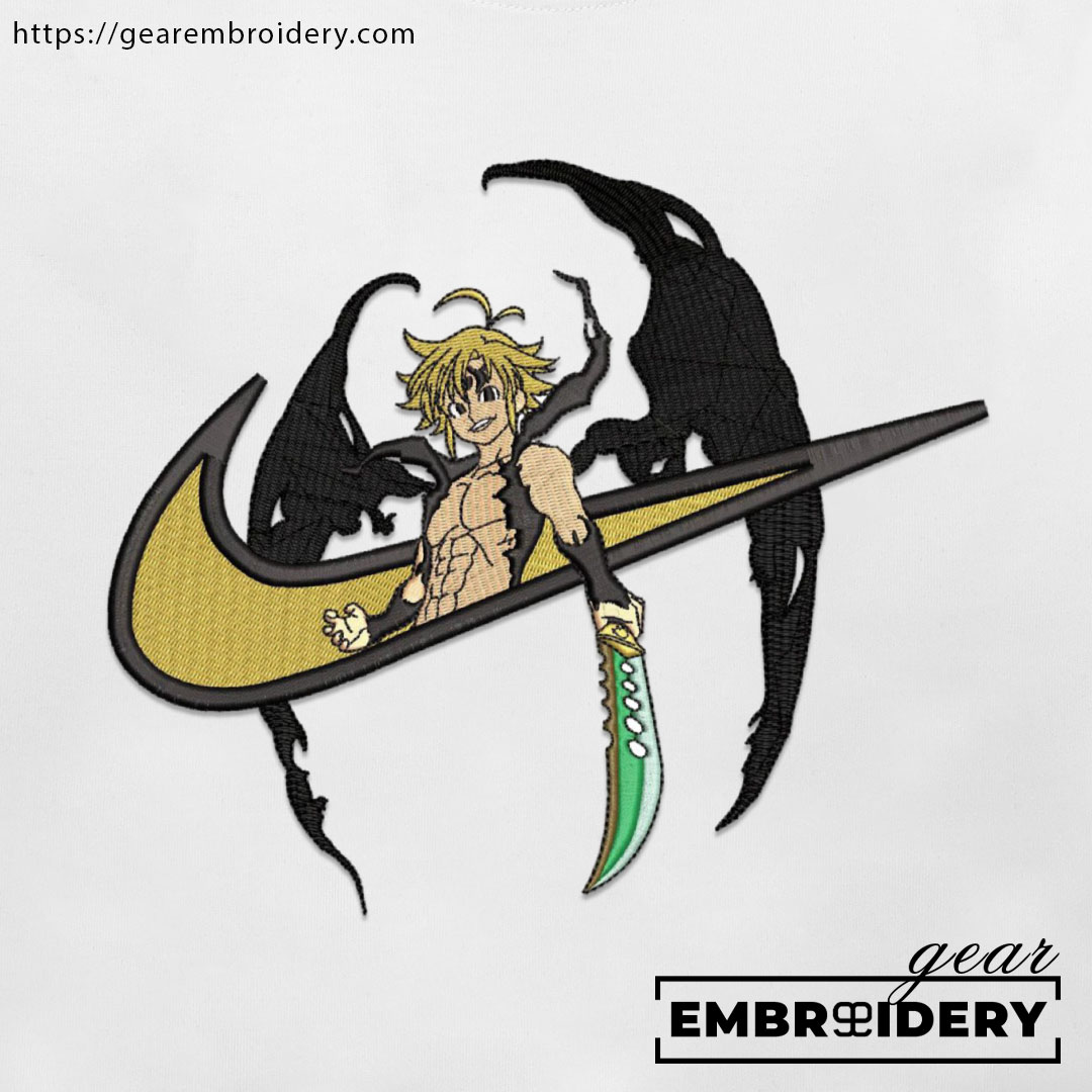 Melodias swoosh nike Seven Deadly Sins Anime Embroidered Design Personalized Embroidered T Shirt Sweatshirt Hoodie Clothing SDS008