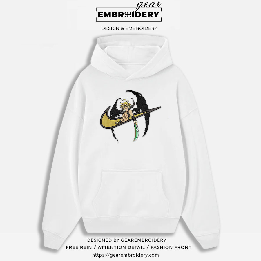 Melodias swoosh nike Seven Deadly Sins Anime Embroidered Design Personalized Embroidered T Shirt Sweatshirt Hoodie Clothing SDS008